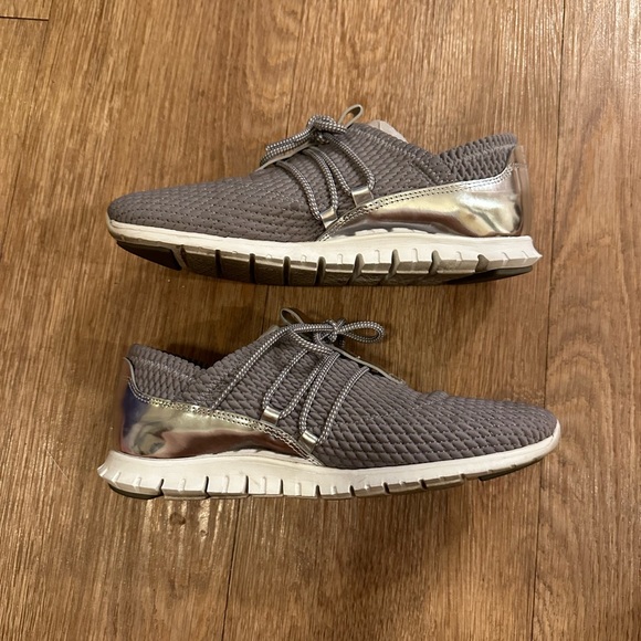 Cole Haan Zerogrand Metallic Quilted Sneakers - Picture 2 of 7